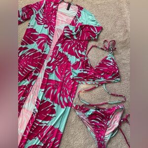 3 Piece Bikini & Cover up Set 👙 | Size Small